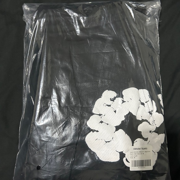 Black Denim tear sweatpants